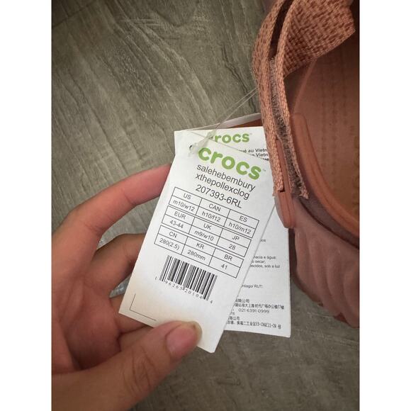 NWT Crocs x Salehe Bembury The Pollex Clog Stratus Pink Sz M10 W12 - Picture 4 of 6